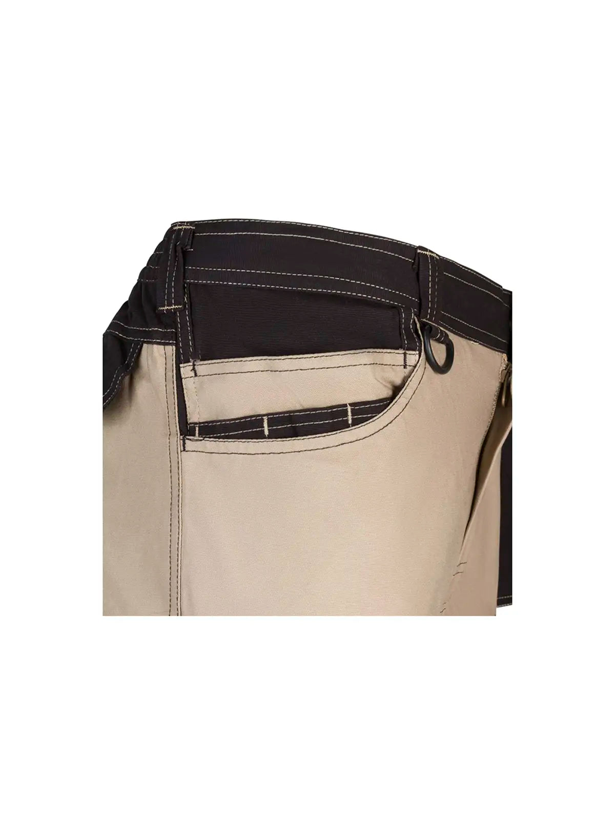 Pantalón canvas stretch bicolor con bolsillos flotantes Velilla 103019S