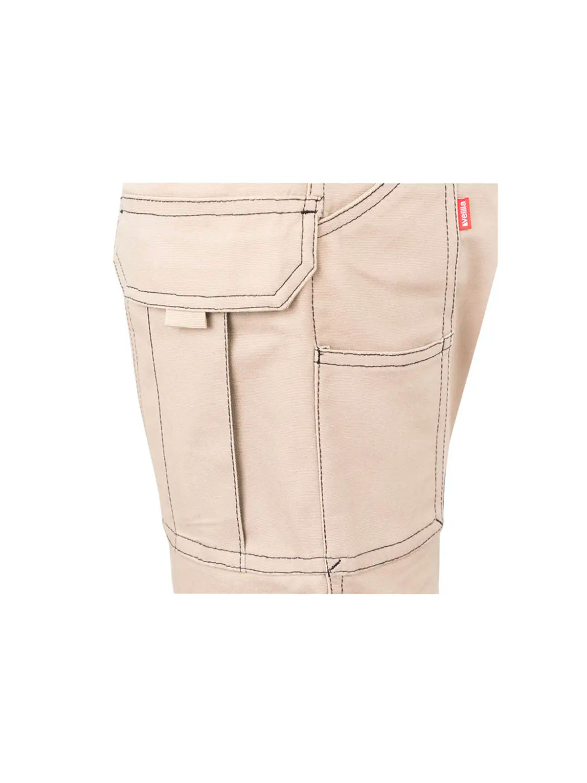 Pantalón corto canvas stretch con bolsillos flotantes Velilla 103029S