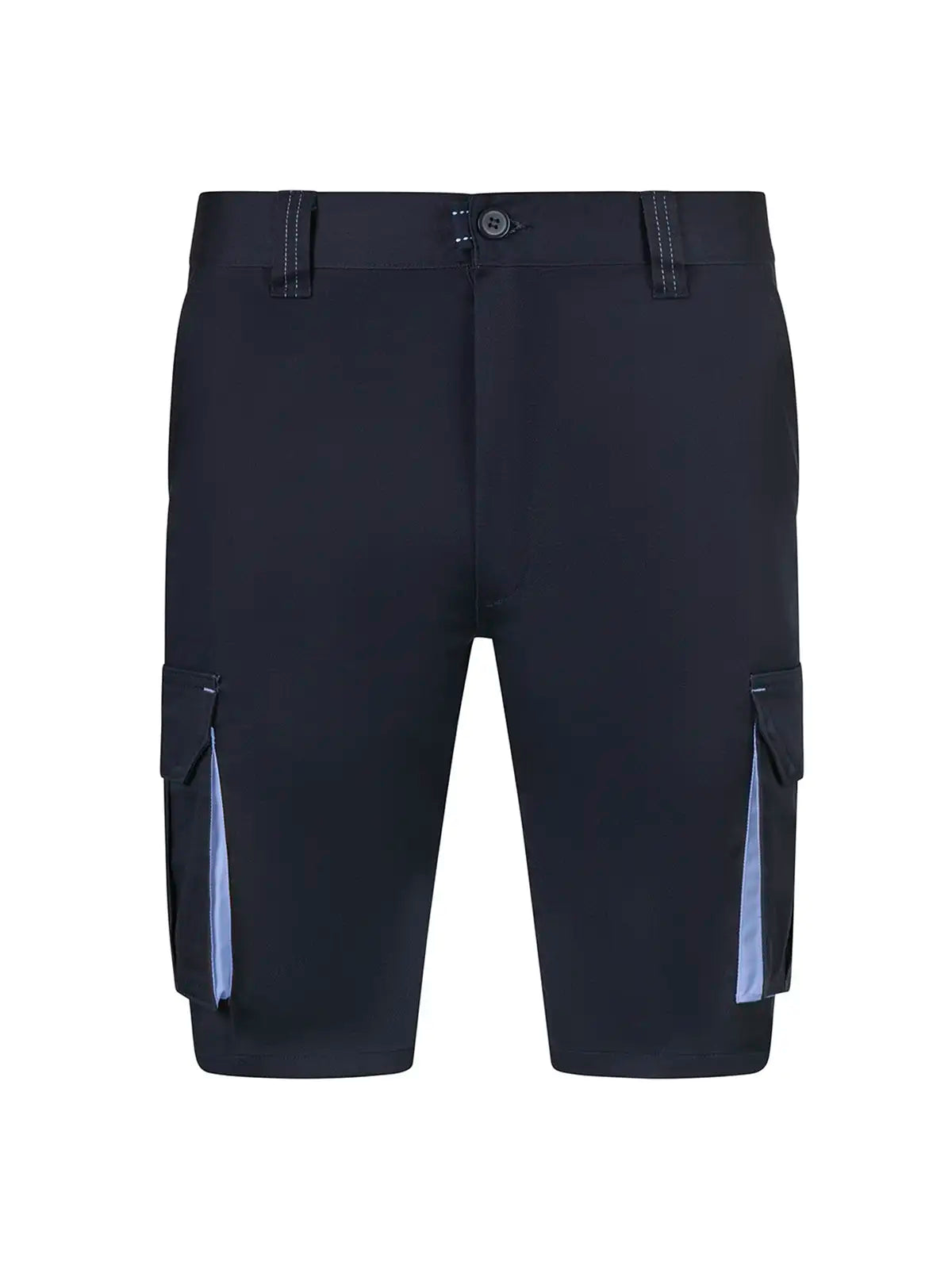 Pantalón corto stretch bicolor multibolsillos Velilla 103034S