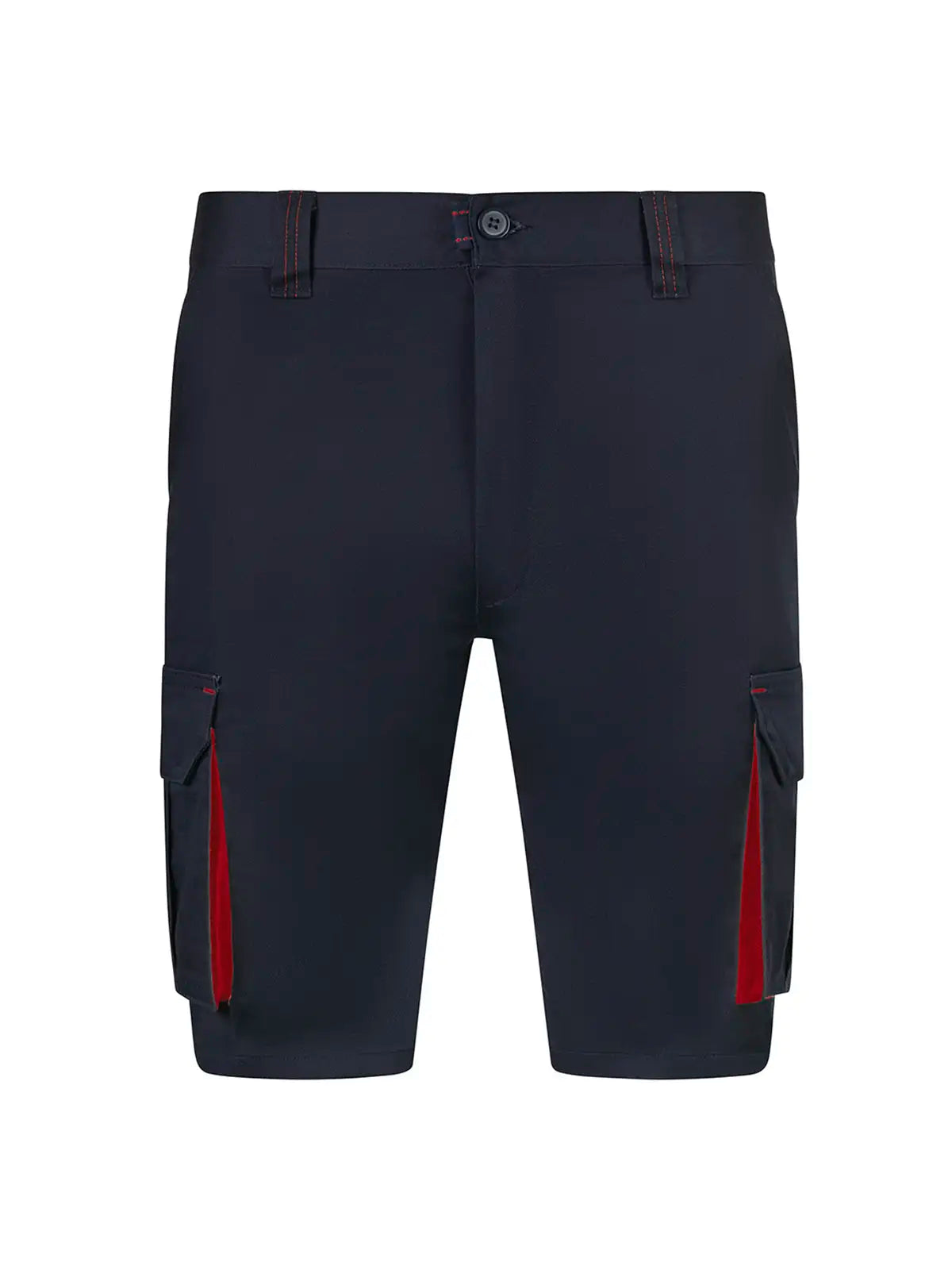 Pantalón corto stretch bicolor multibolsillos Velilla 103034S