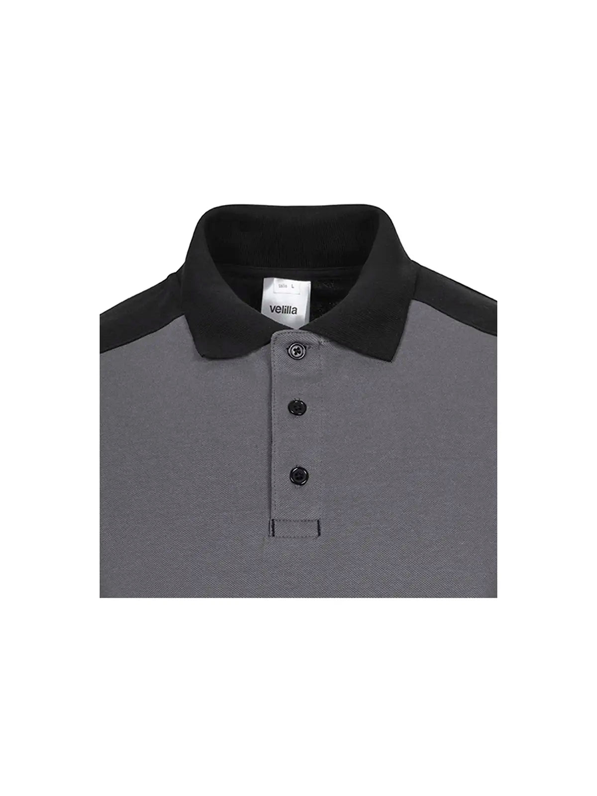 Polo manga larga stretch bicolor Velilla 105529S