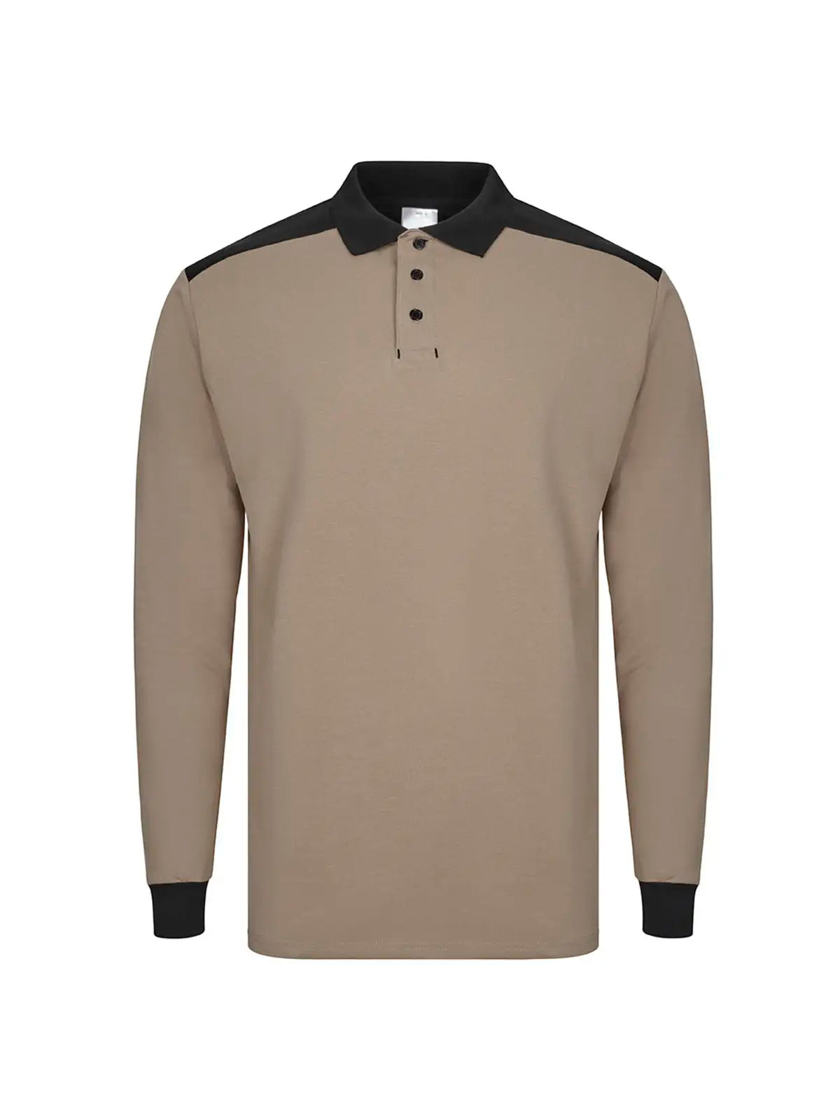 Polo manga larga stretch bicolor Velilla 105529S