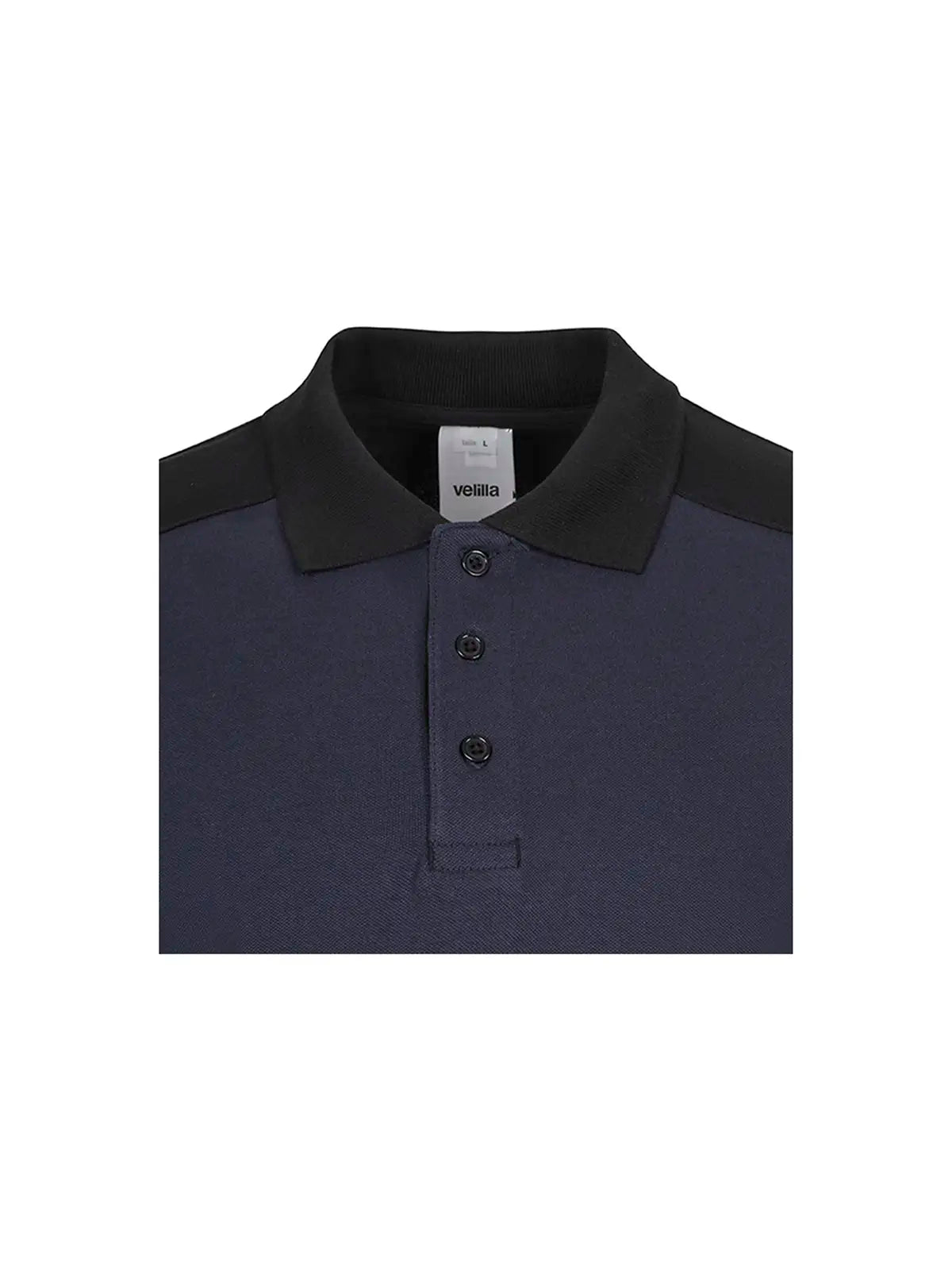 Polo manga larga stretch bicolor Velilla 105529S