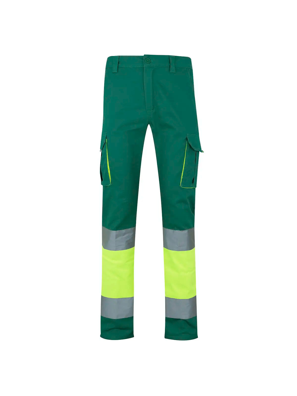 Pantalón alta visibilidad 100% algodón bicolor multibolsillos Velilla 303007