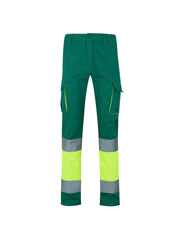 Pantalón alta visibilidad 100% algodón bicolor multibolsillos Velilla 303007
