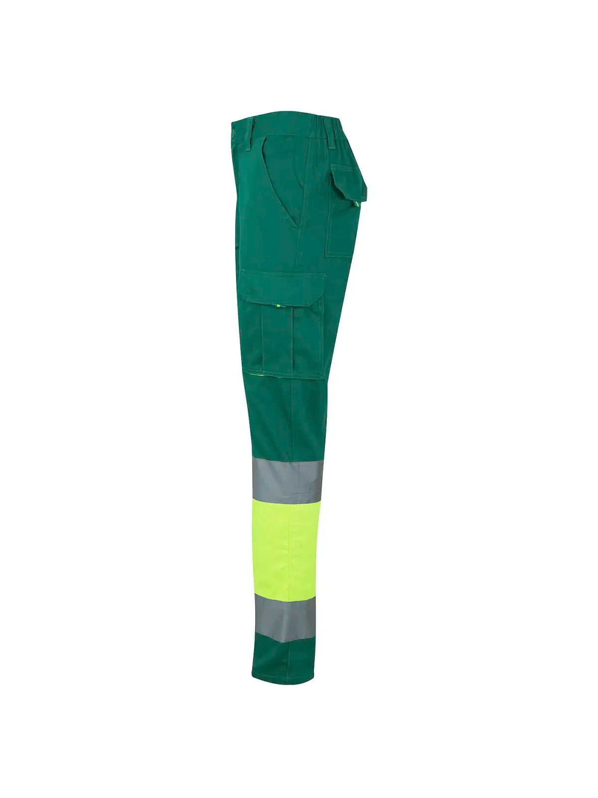 Pantalón alta visibilidad 100% algodón bicolor multibolsillos Velilla 303007