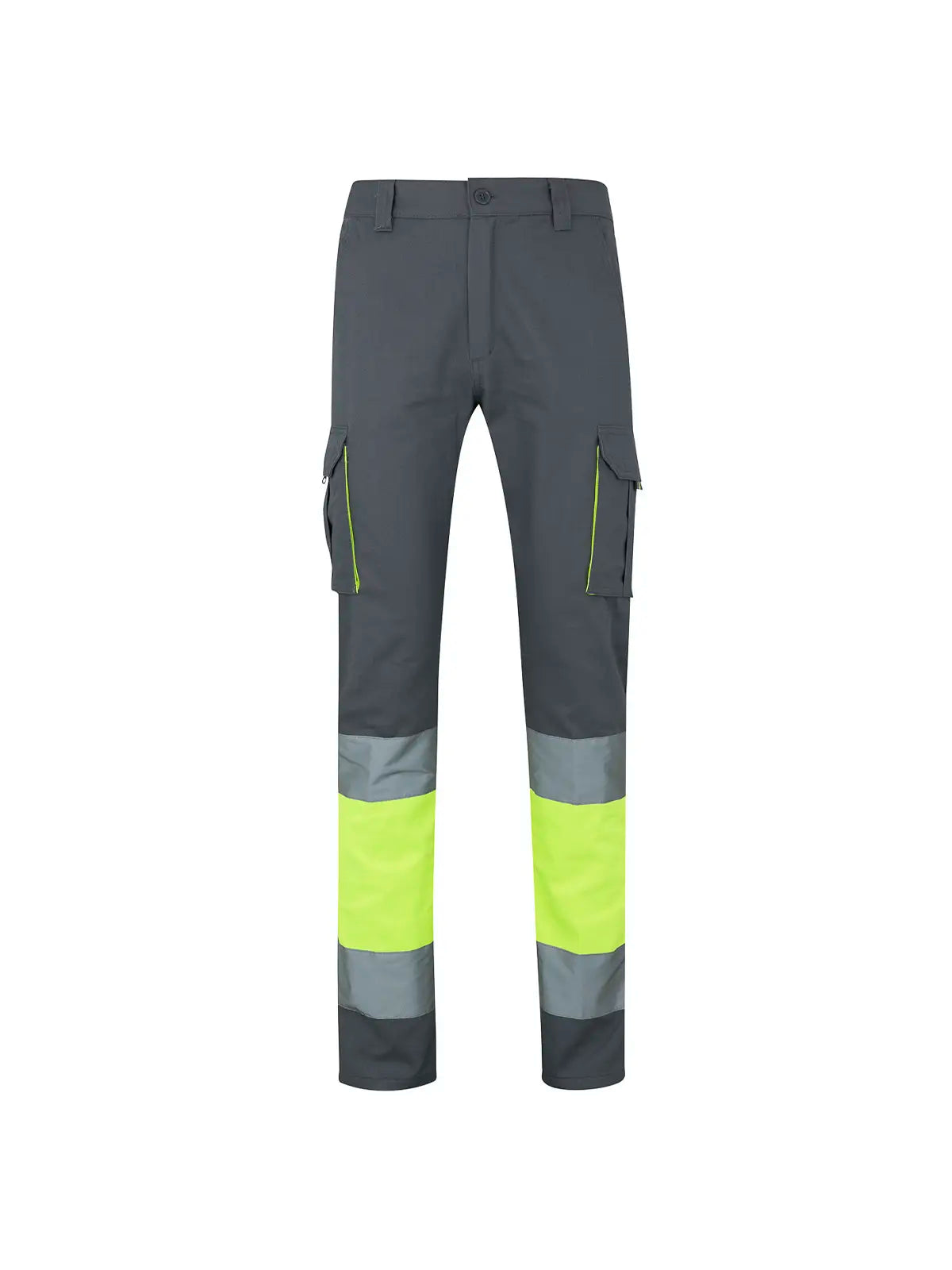 Pantalón alta visibilidad 100% algodón bicolor multibolsillos Velilla 303007
