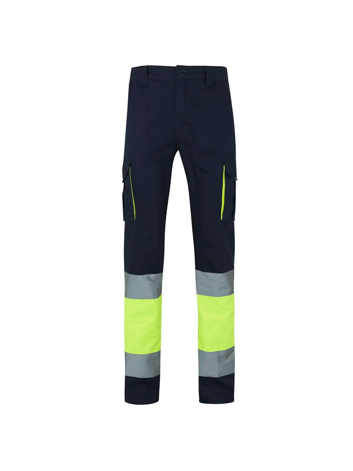 Pantalón alta visibilidad 100% algodón bicolor multibolsillos Velilla 303007