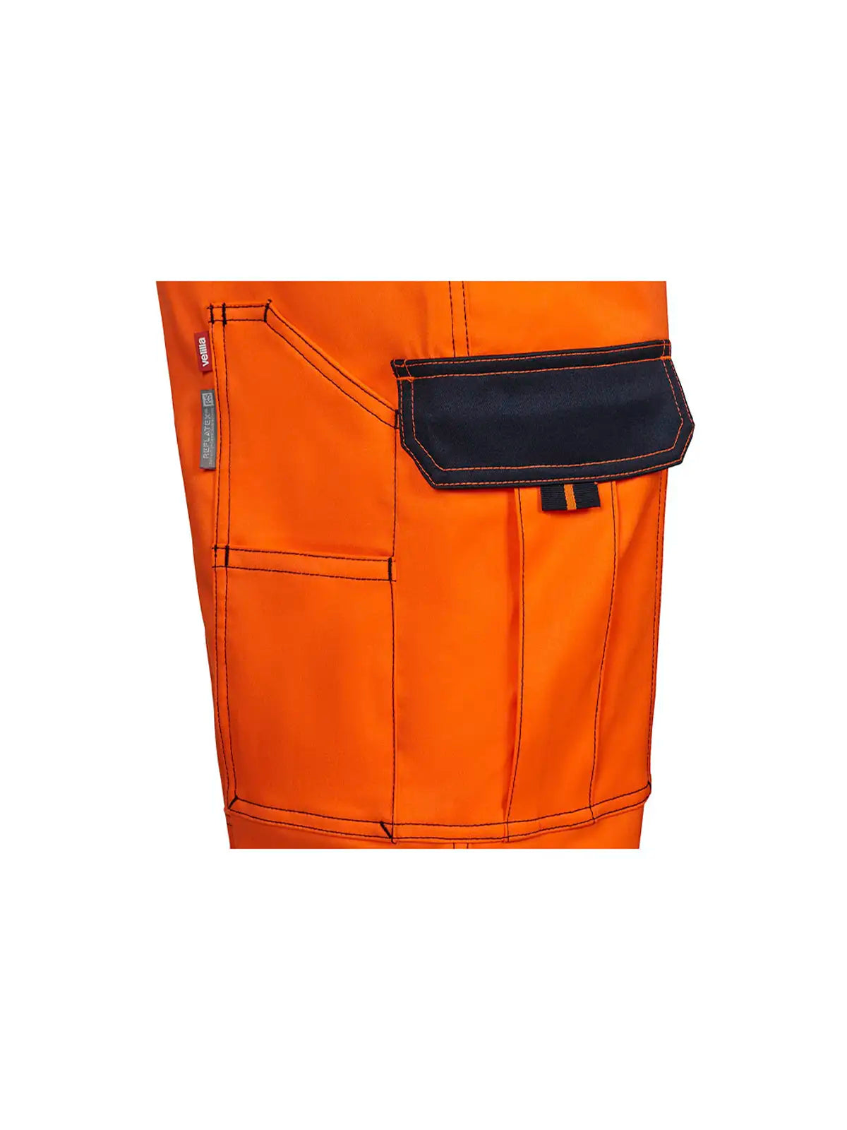 Pantalón alta visibilidad stretch con rodilleras cinta segmentada Velilla 303010S
