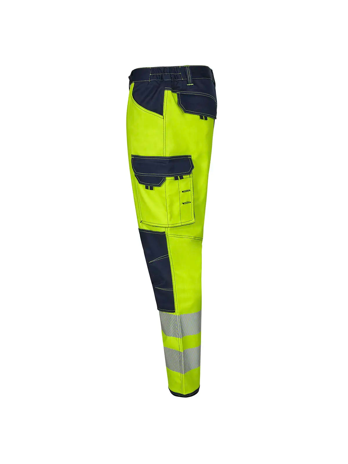 Pantalón alta visibilidad stretch con rodilleras cinta segmentada Velilla 303010S