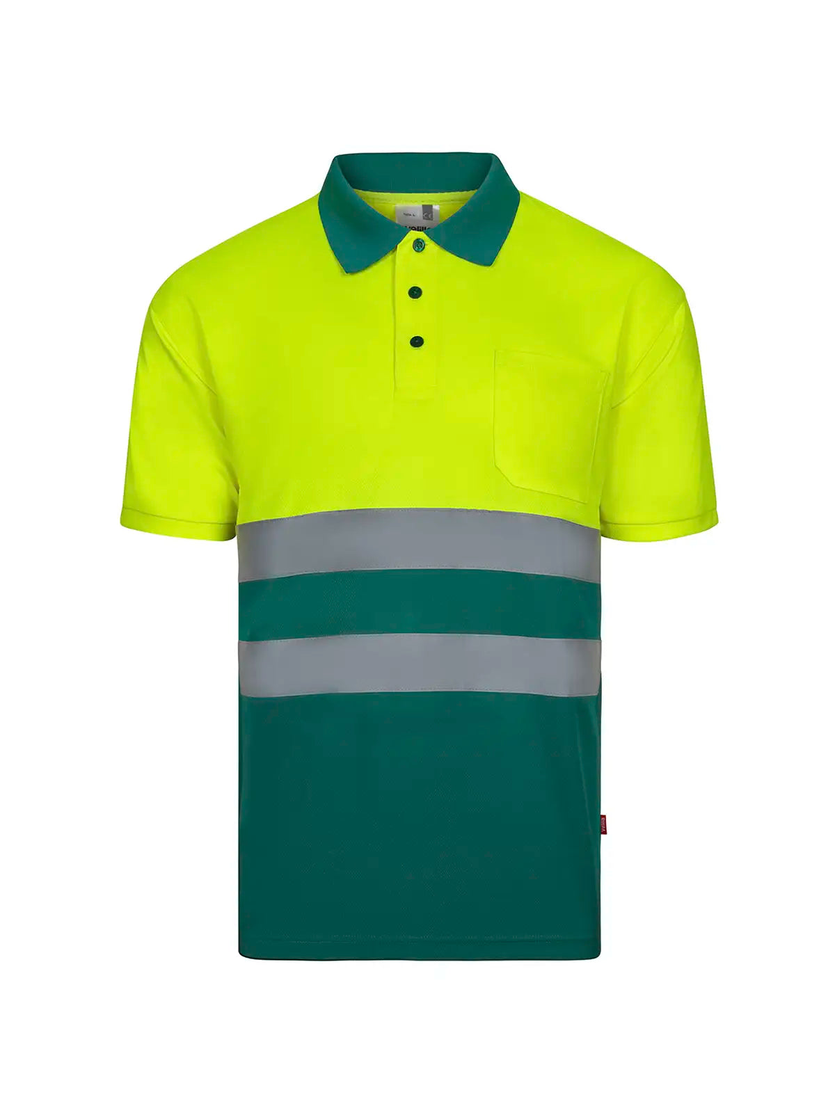 Polo alta visibilidad bicolor manga corta Velilla 305504
