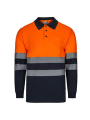 Polo alta visibilidad bicolor manga larga Velilla 305507