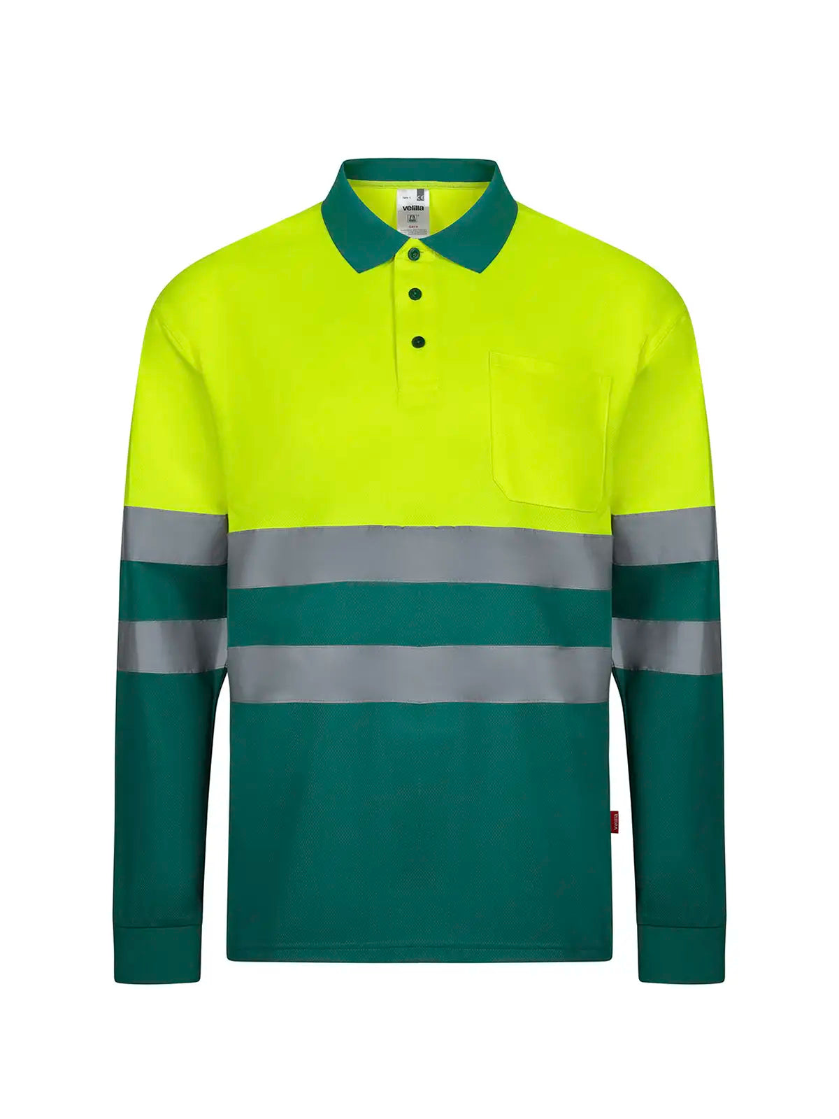 Polo alta visibilidad bicolor manga larga Velilla 305507