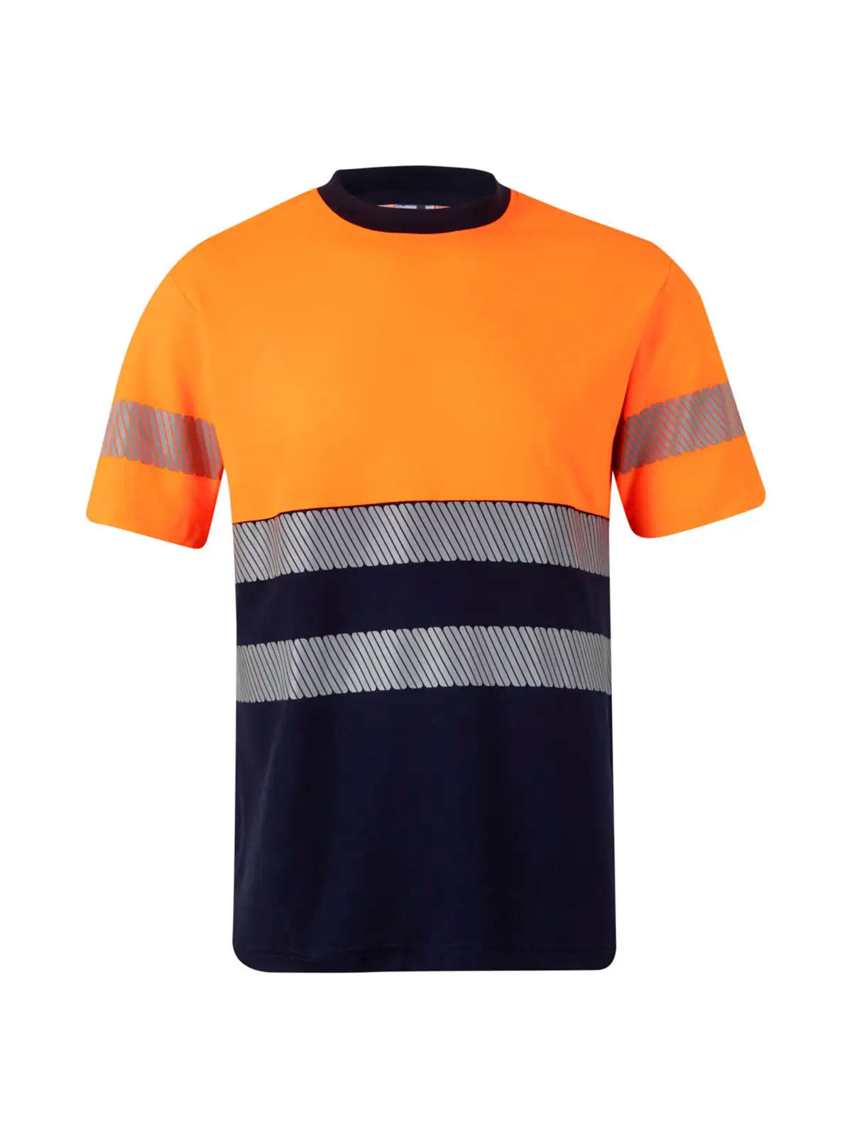 Camiseta alta visibilidad algodón manga corta cinta segmentada Velilla 305509