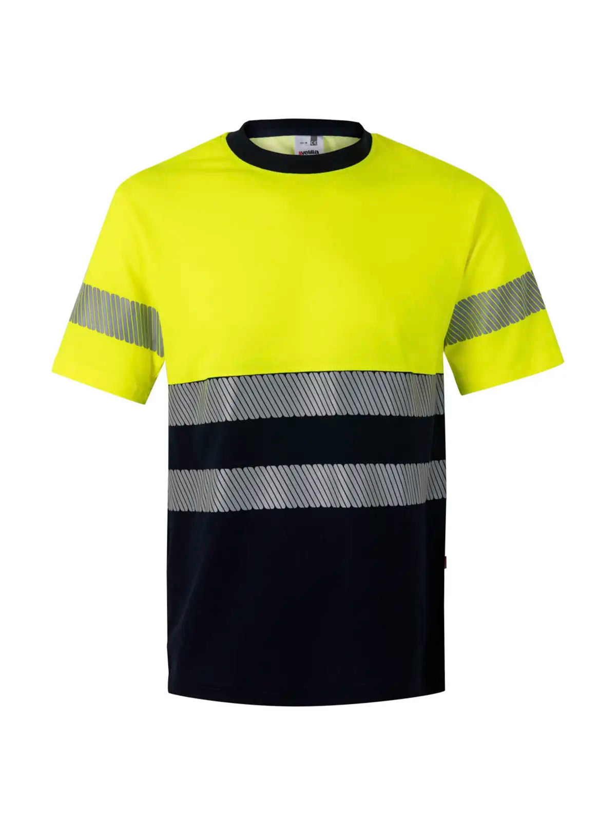 Camiseta alta visibilidad algodón manga corta cinta segmentada Velilla 305509