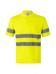Polo alta visibilidad algodón manga corta Velilla 305512