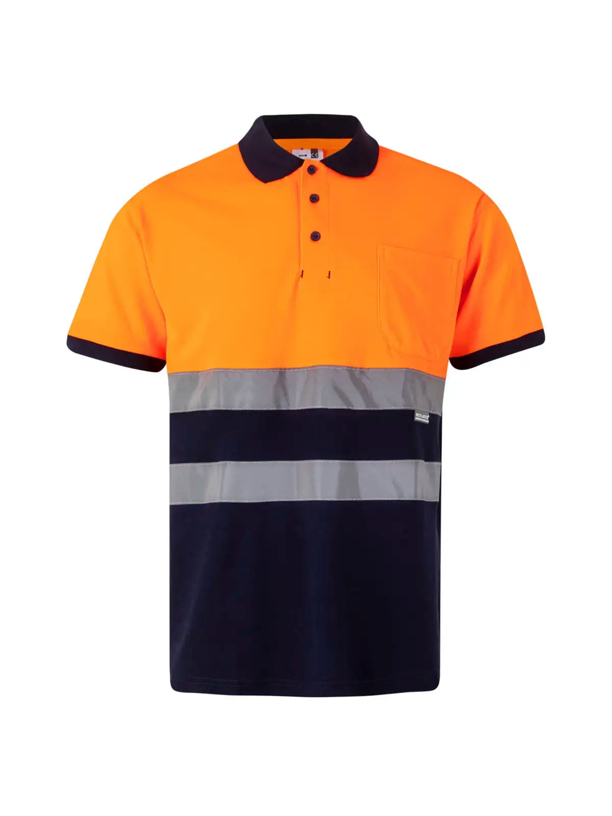 Polo alta visibilidad algodón bicolor manga corta Velilla 305513