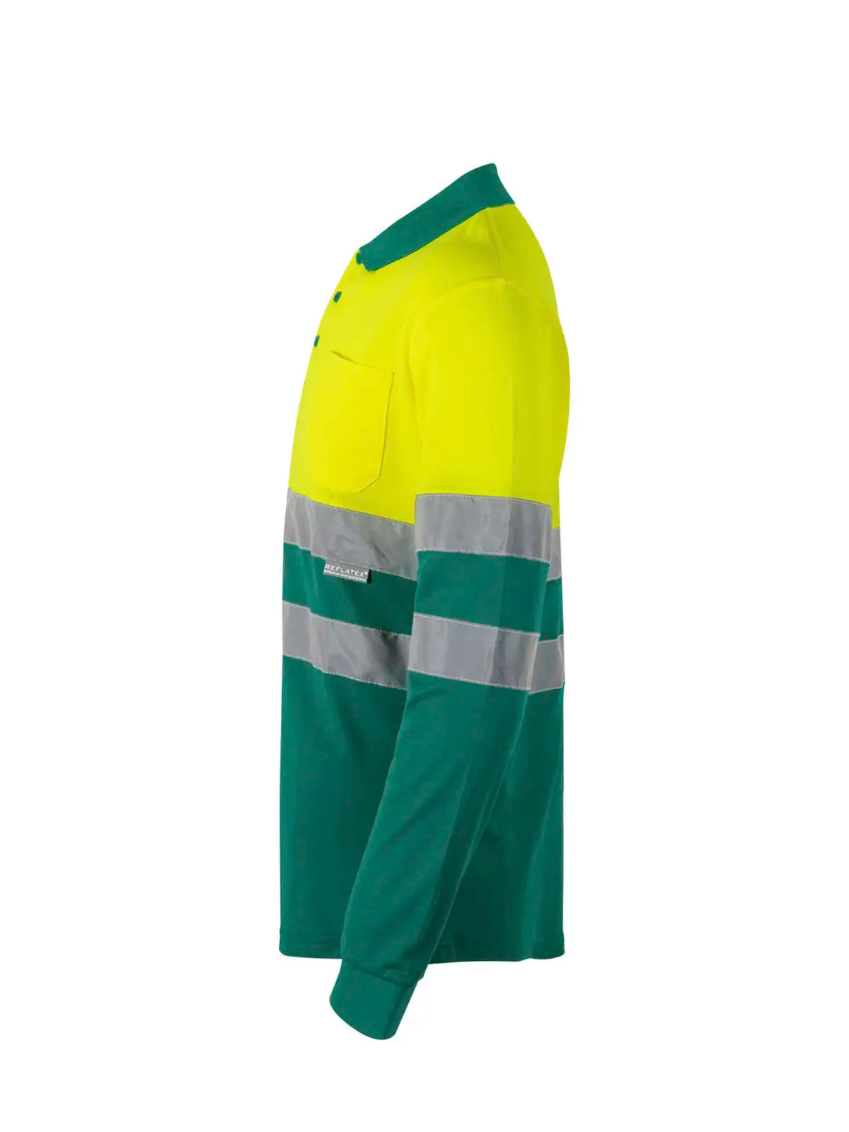 Polo alta visibilidad algodón bicolor manga larga Velilla 305515