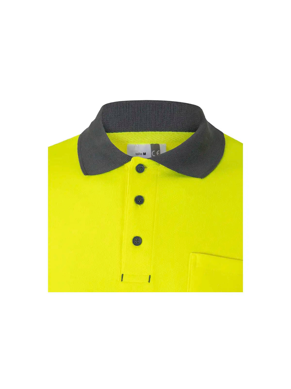 Polo alta visibilidad algodón bicolor manga larga Velilla 305515