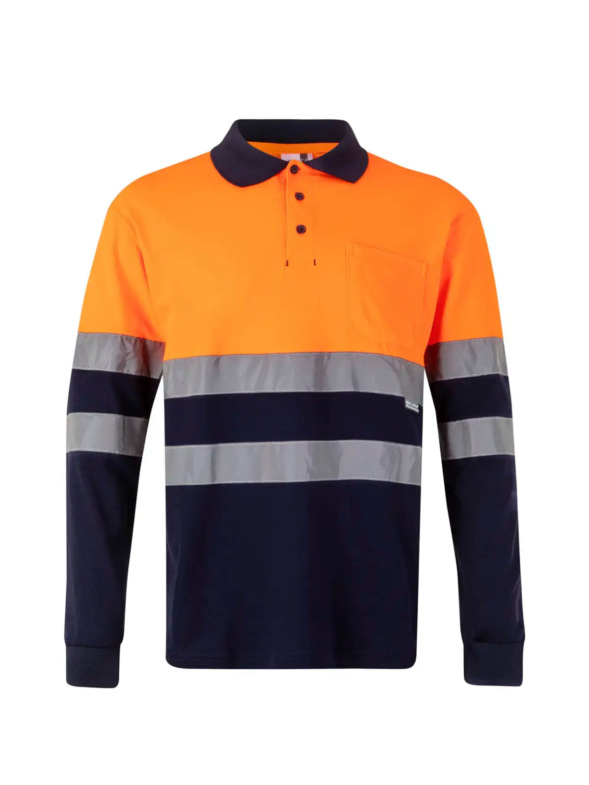 Polo alta visibilidad algodón bicolor manga larga Velilla 305515