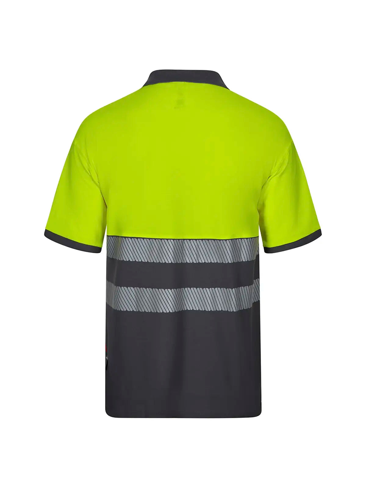 Polo alta visibilidad algodón bicolor manga corta cinta segmentada Velilla 305523