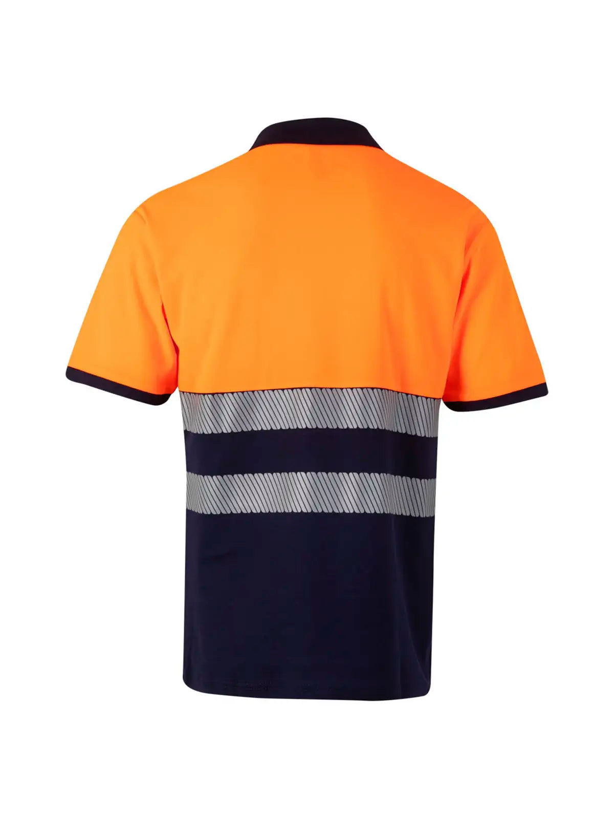 Polo alta visibilidad algodón bicolor manga corta cinta segmentada Velilla 305523