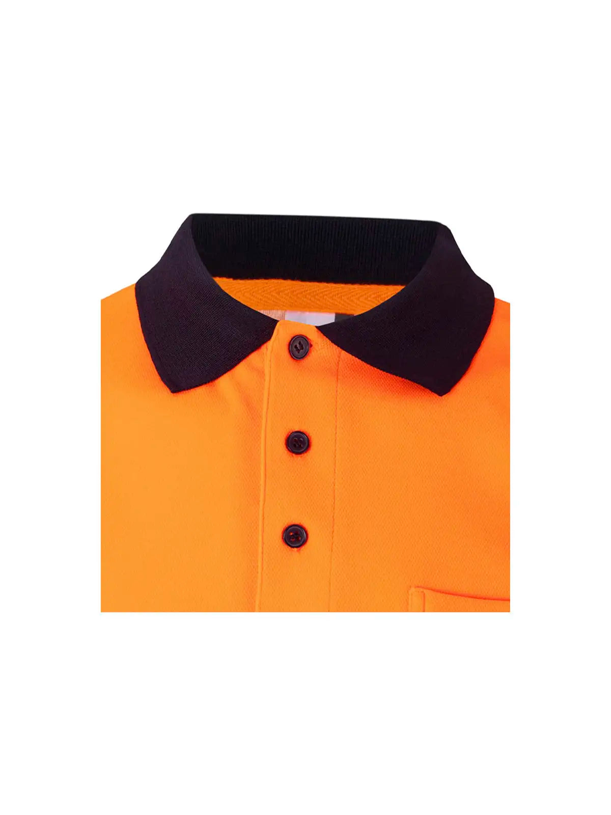 Polo alta visibilidad algodón bicolor manga corta cinta segmentada Velilla 305523
