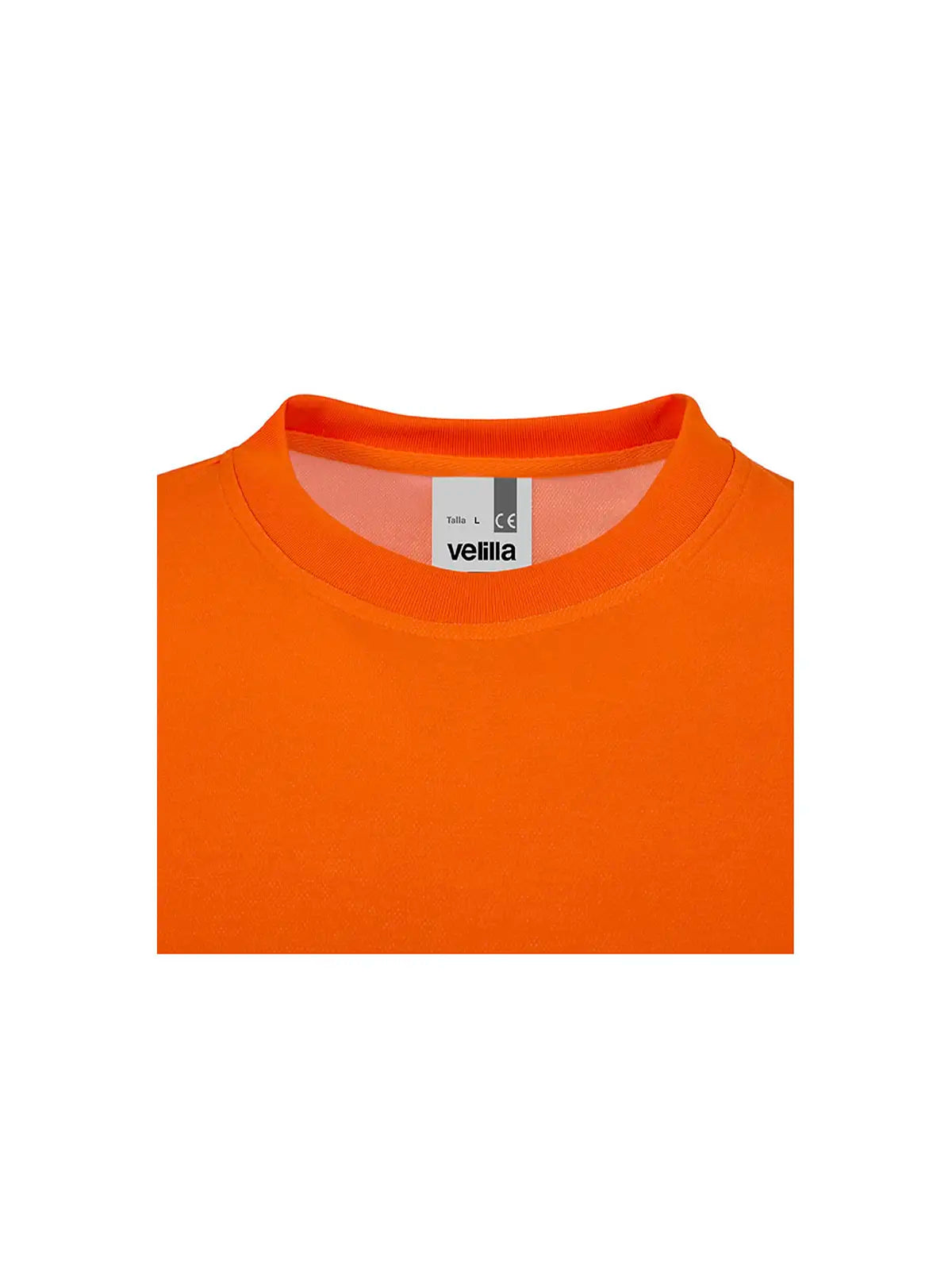 Camiseta alta visibilidad algodón manga larga cinta segmentada Velilla 305618