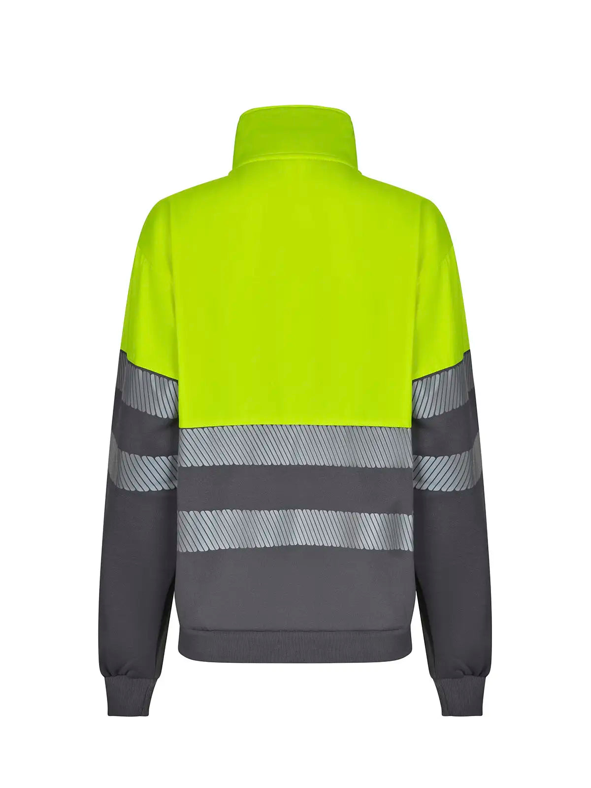 Sudadera alta visibilidad bicolor con media cremallera cinta segmentada Velilla 305703
