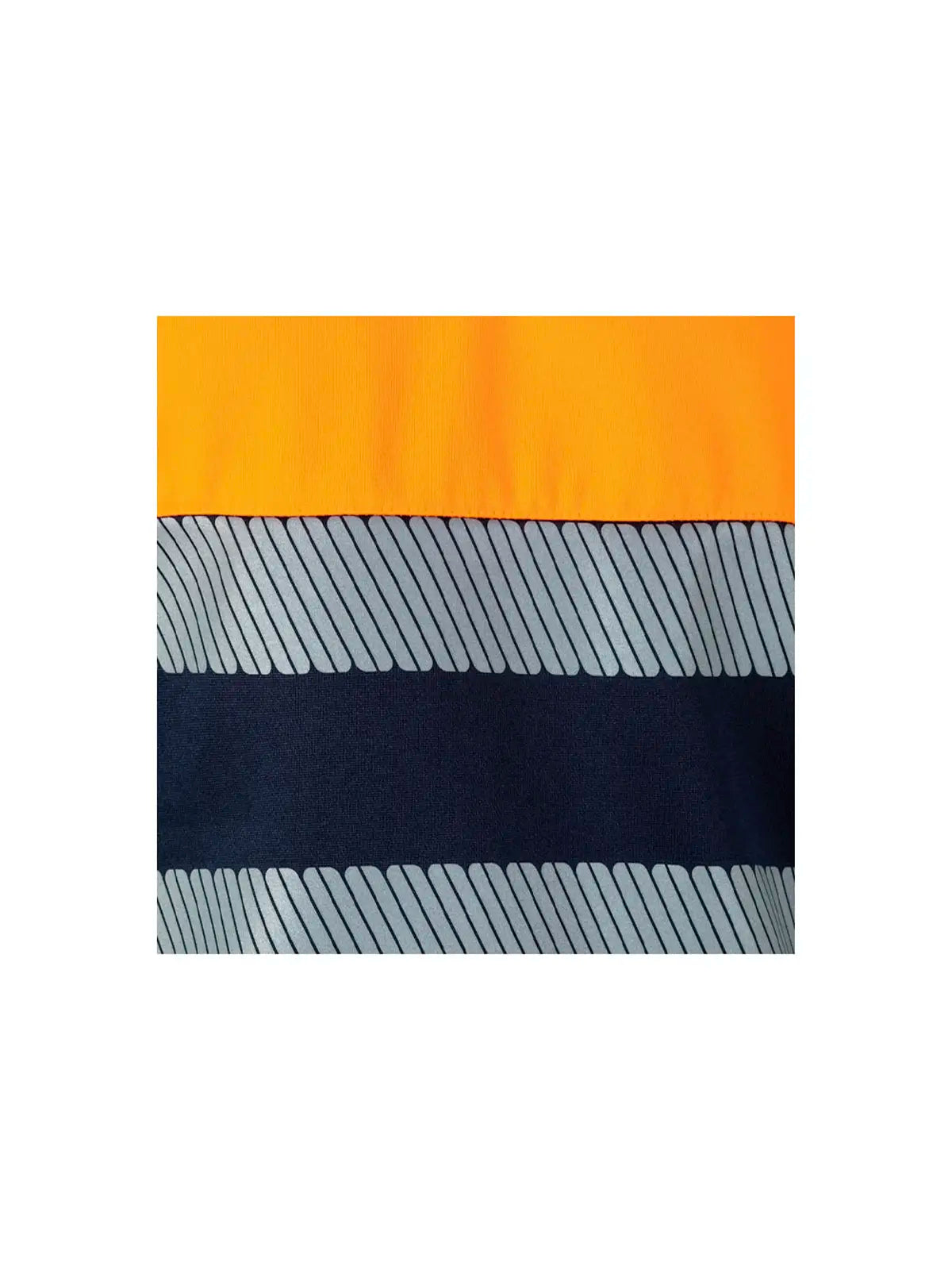 Sudadera alta visibilidad bicolor con media cremallera cinta segmentada Velilla 305703