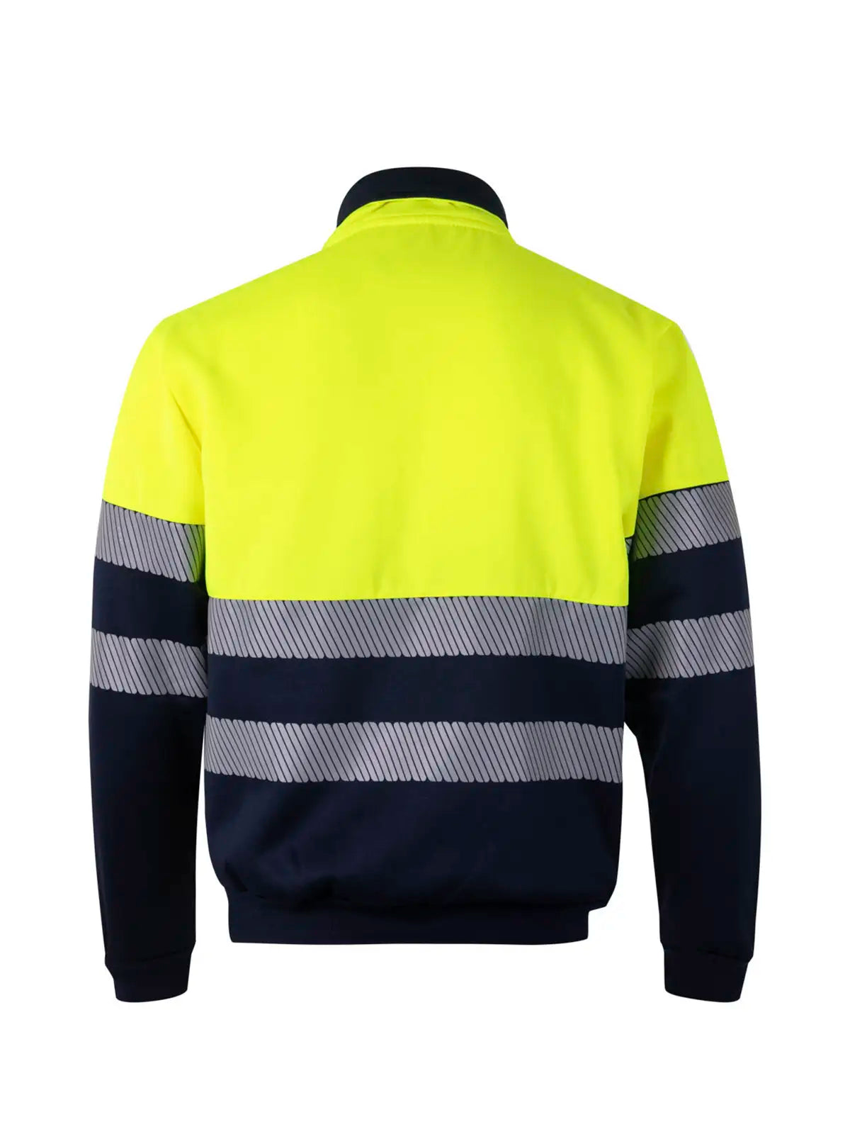 Sudadera alta visibilidad bicolor con media cremallera cinta segmentada Velilla 305703