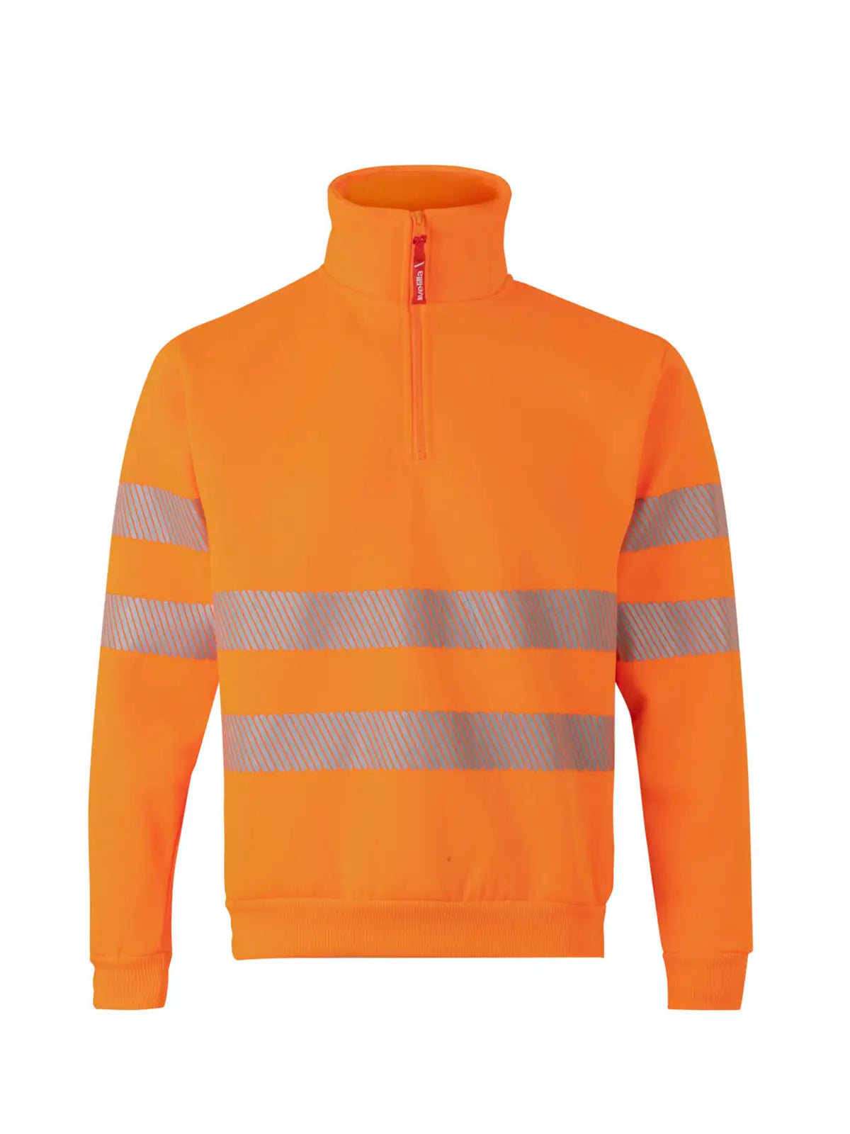 Sudadera alta visibilidad bicolor con media cremallera cinta segmentada Velilla 305704