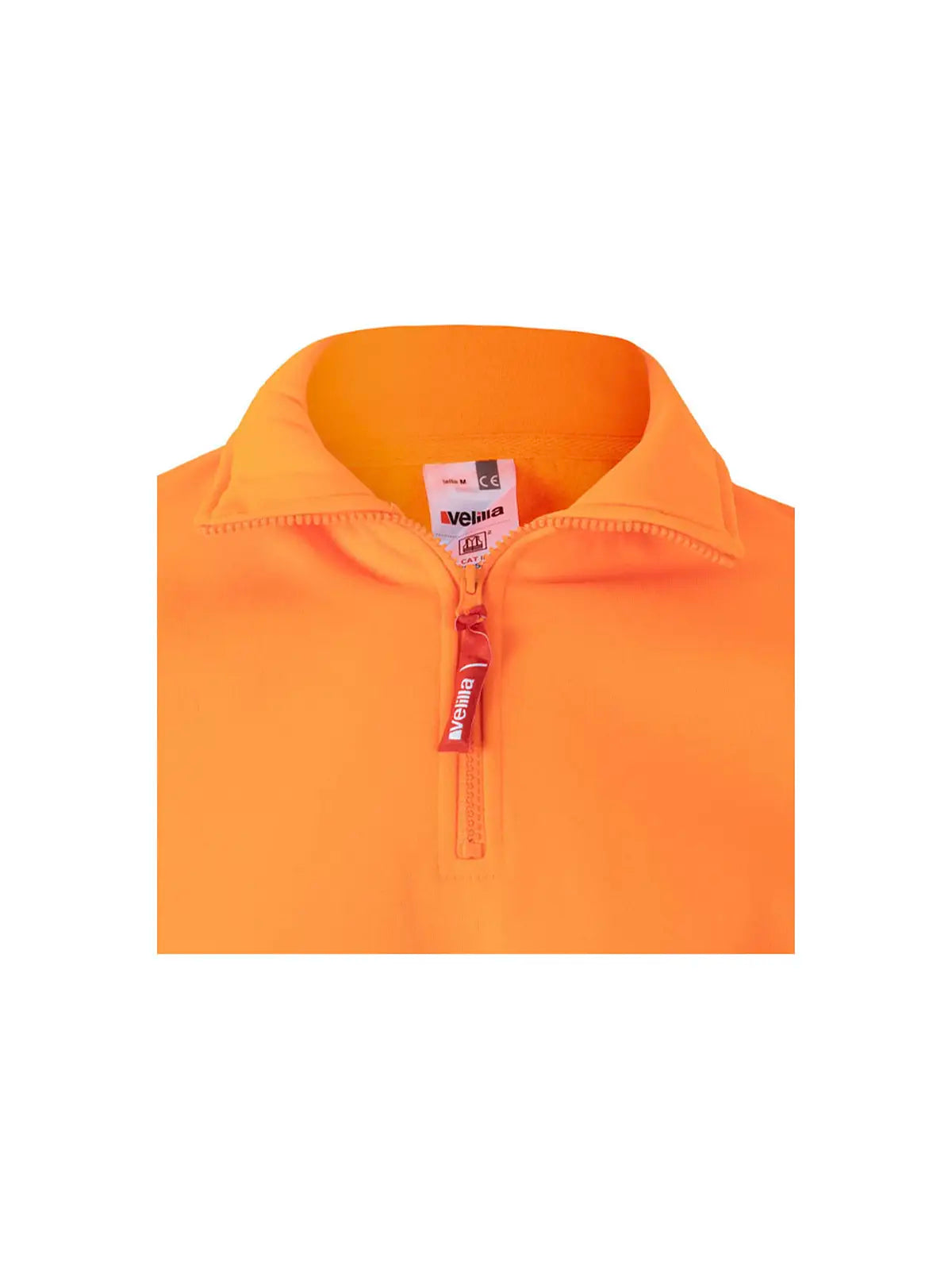 Sudadera alta visibilidad bicolor con media cremallera cinta segmentada Velilla 305704