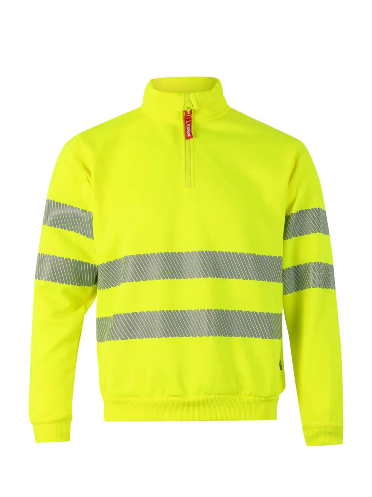 Sudadera alta visibilidad bicolor con media cremallera cinta segmentada Velilla 305704