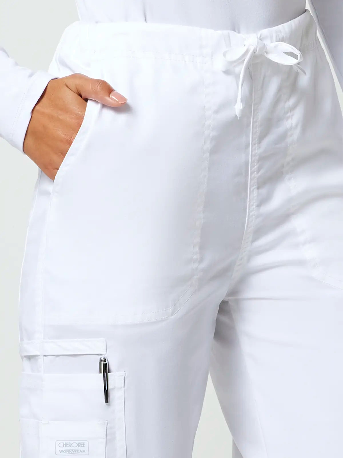 Pantalón sanitario cargo unisex con cordón Cherokee Core Stretch WWE4043