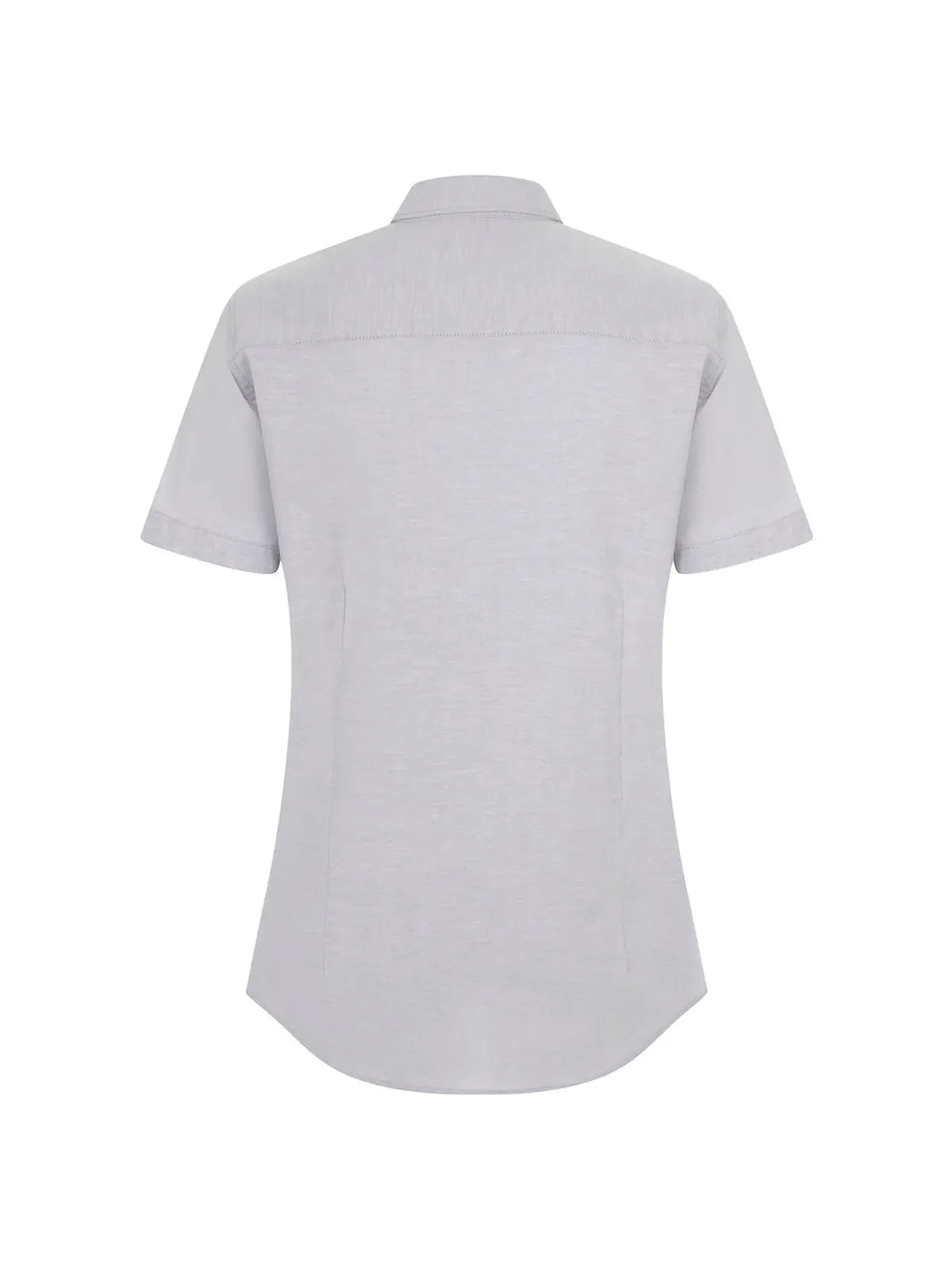Camisa oxford stretch manga corta mujer Velilla 405025S