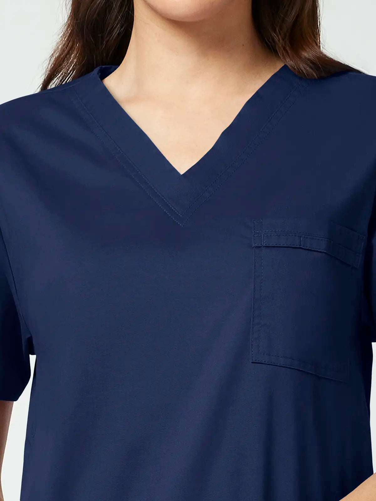 Casaca sanitaria unisex cuello pico Cherokee Core Stretch WWE4725