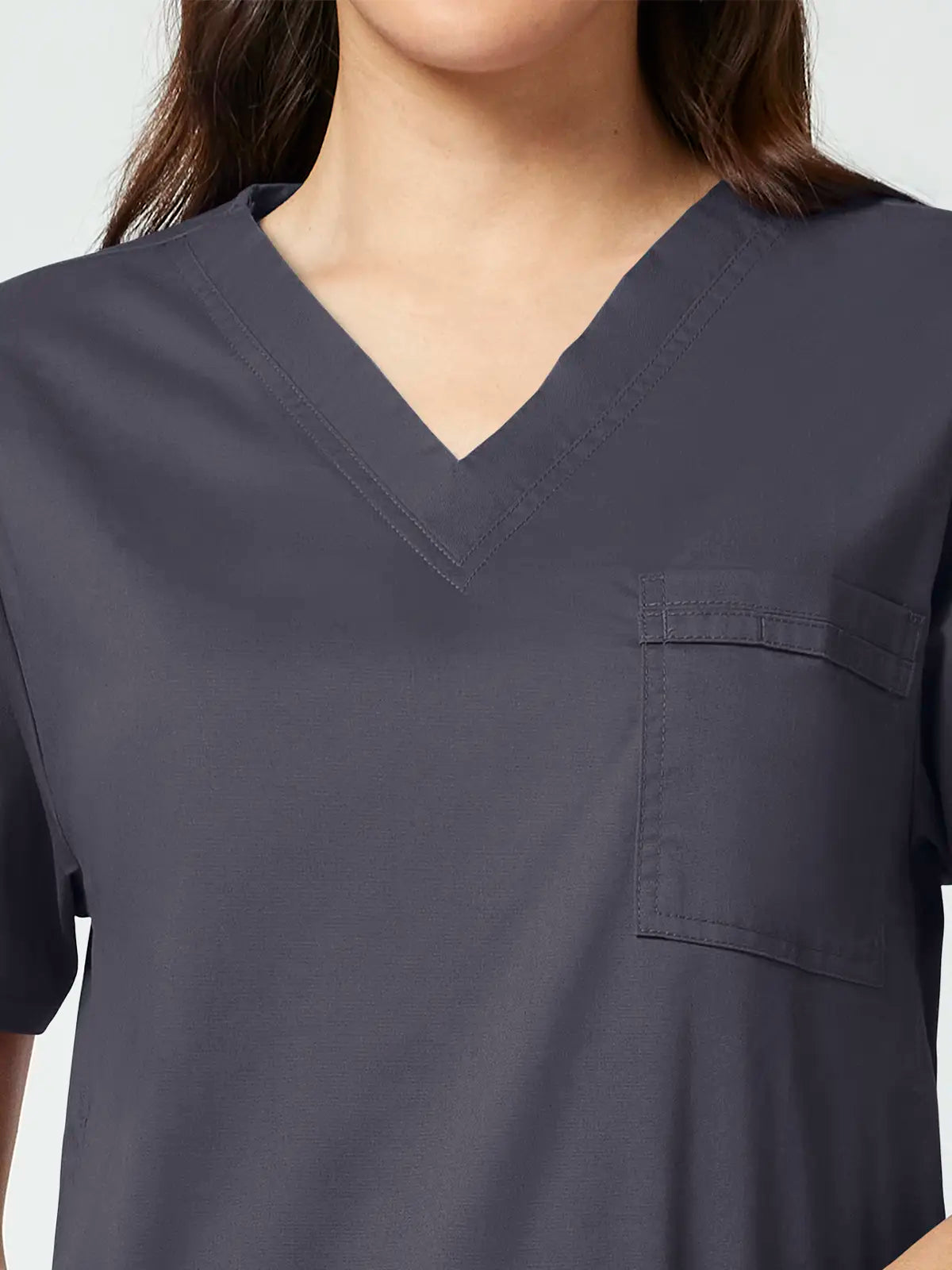 Casaca sanitaria unisex cuello pico Cherokee Core Stretch WWE4725