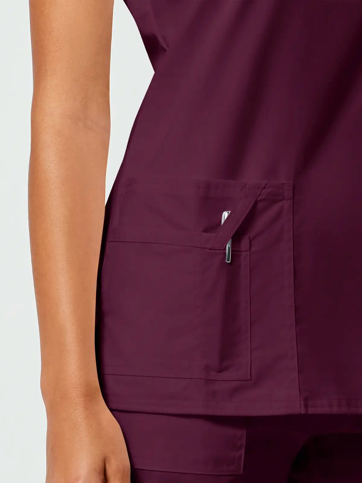 Casaca sanitaria mujer cuello pico Cherokee Core Stretch WWE4727