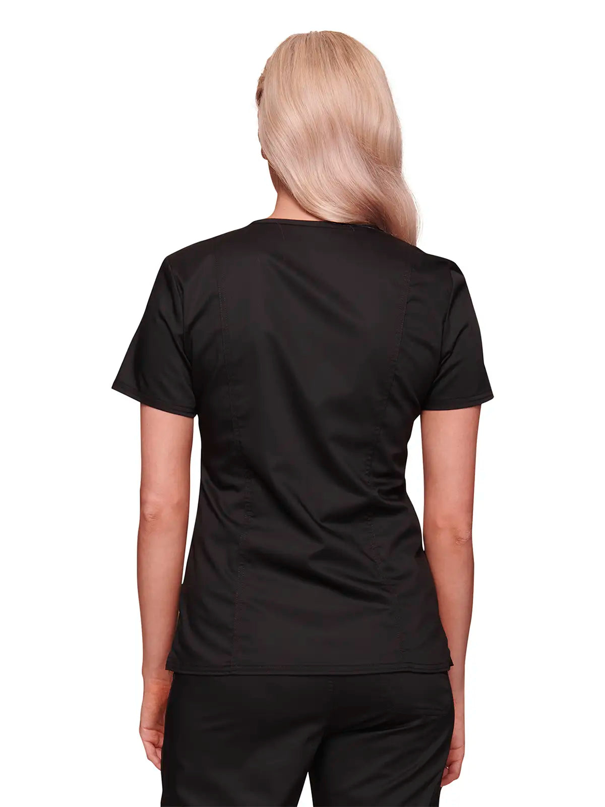 Casaca sanitaria mujer con cruzado simulado Cherokee Core Stretch WWE4728