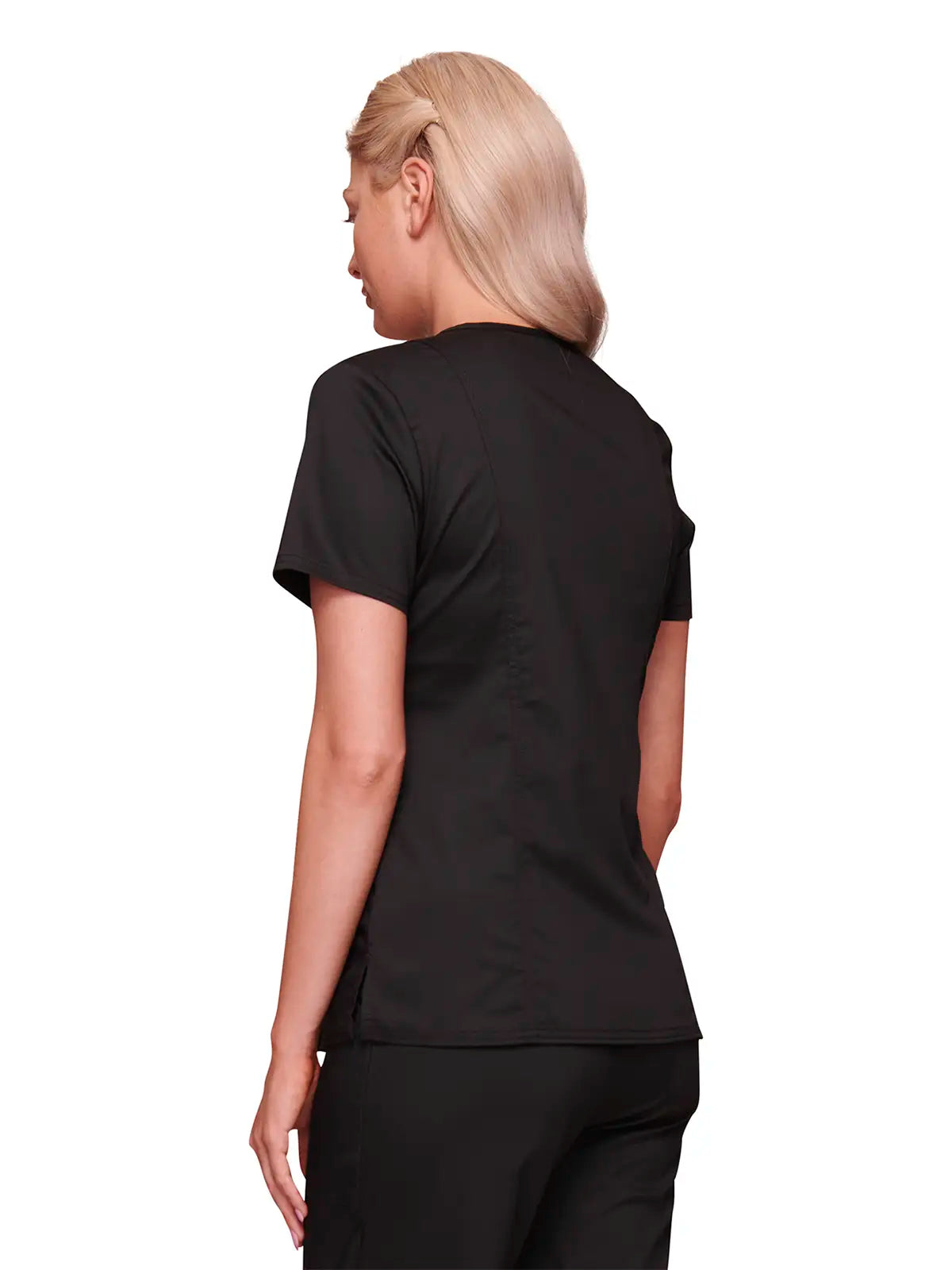 Casaca sanitaria mujer con cruzado simulado Cherokee Core Stretch WWE4728