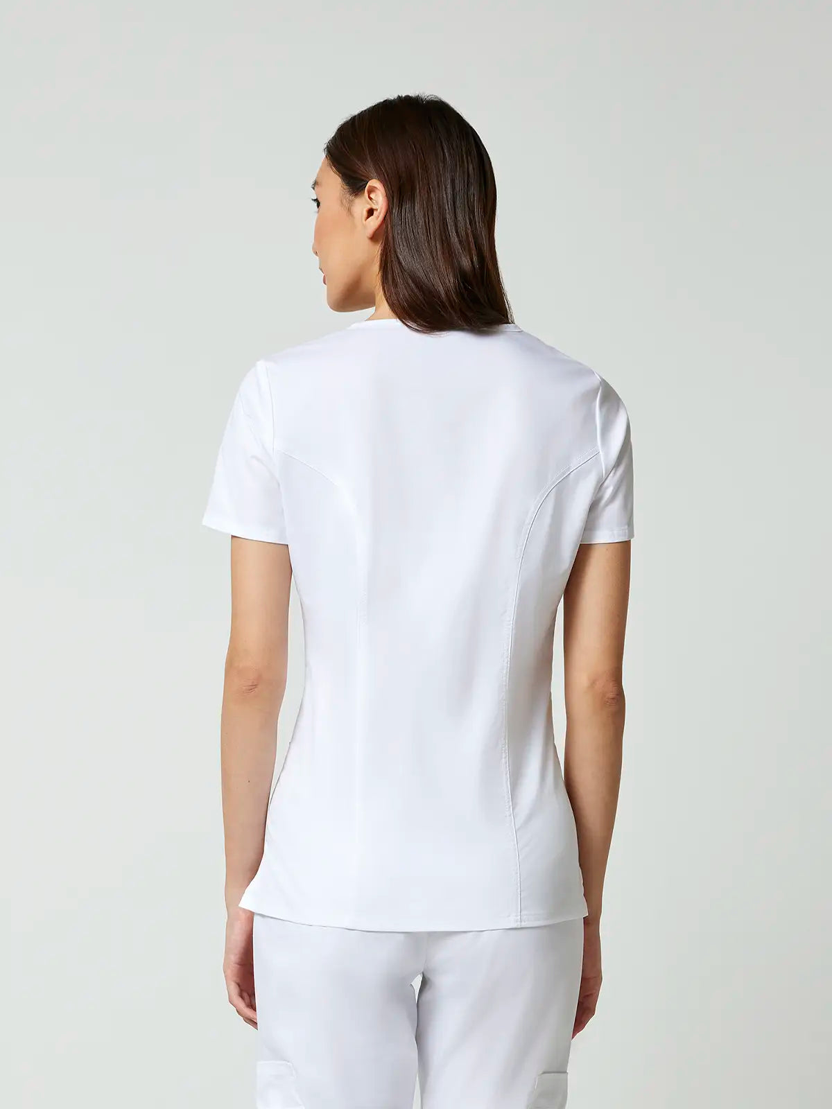 Casaca sanitaria mujer con cruzado simulado Cherokee Core Stretch WWE4728