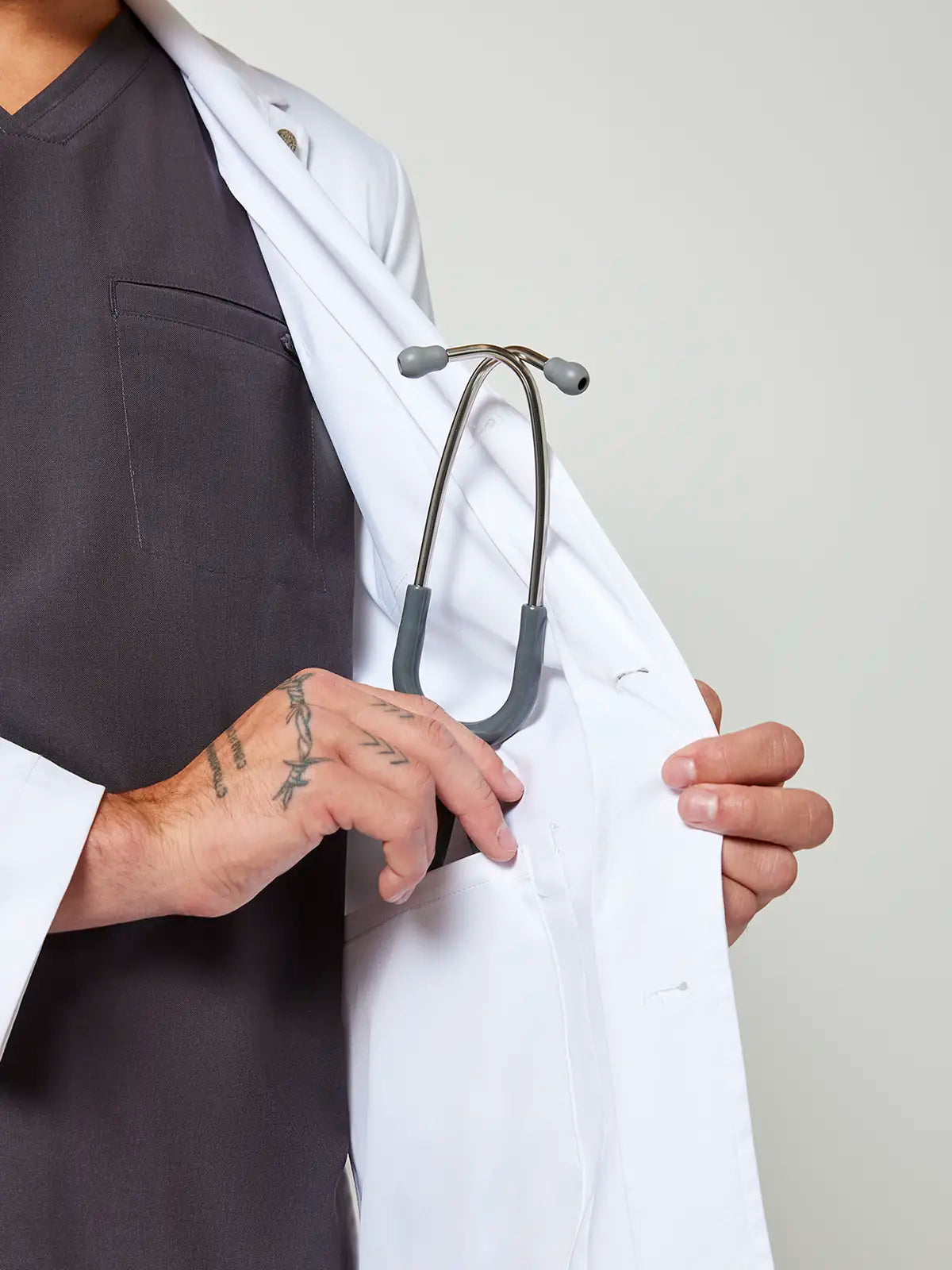 Bata médica larga hombre Healing Hands Luke HHE5151