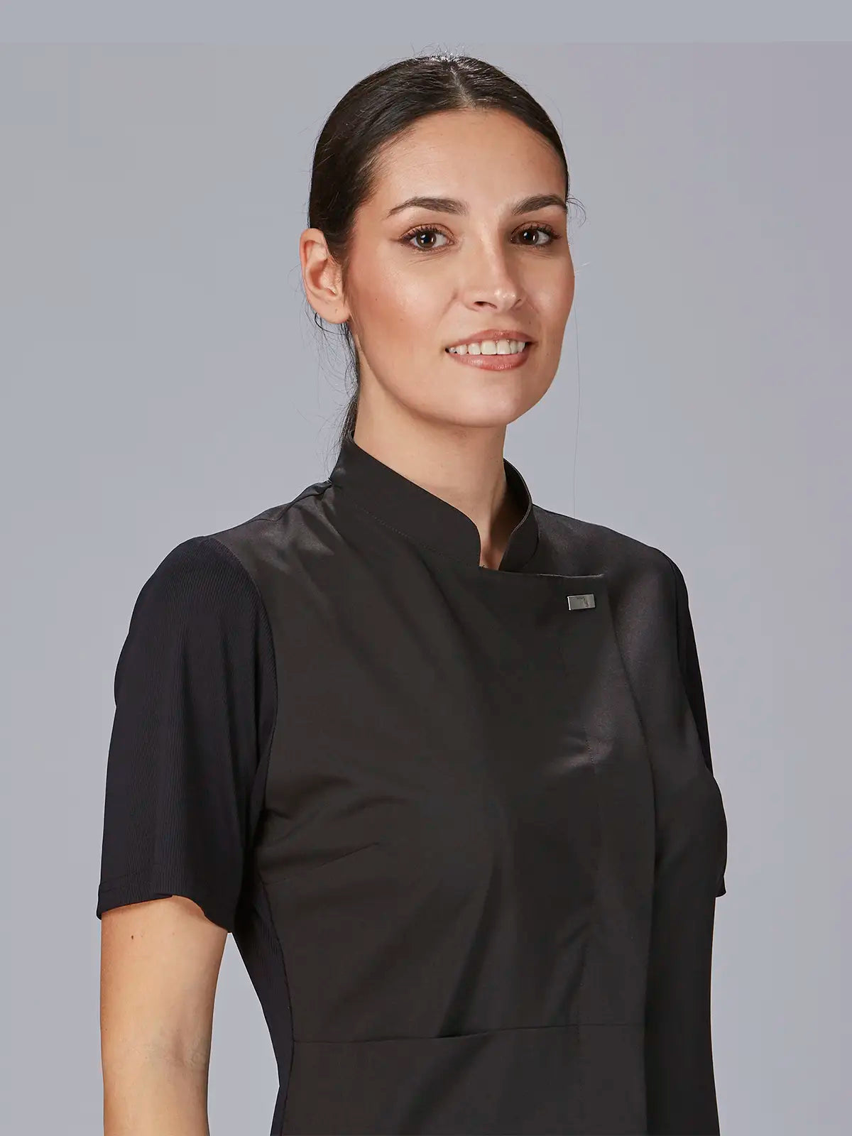 Blusa de mujer cuello mao manga canalé Gary's Della 600065