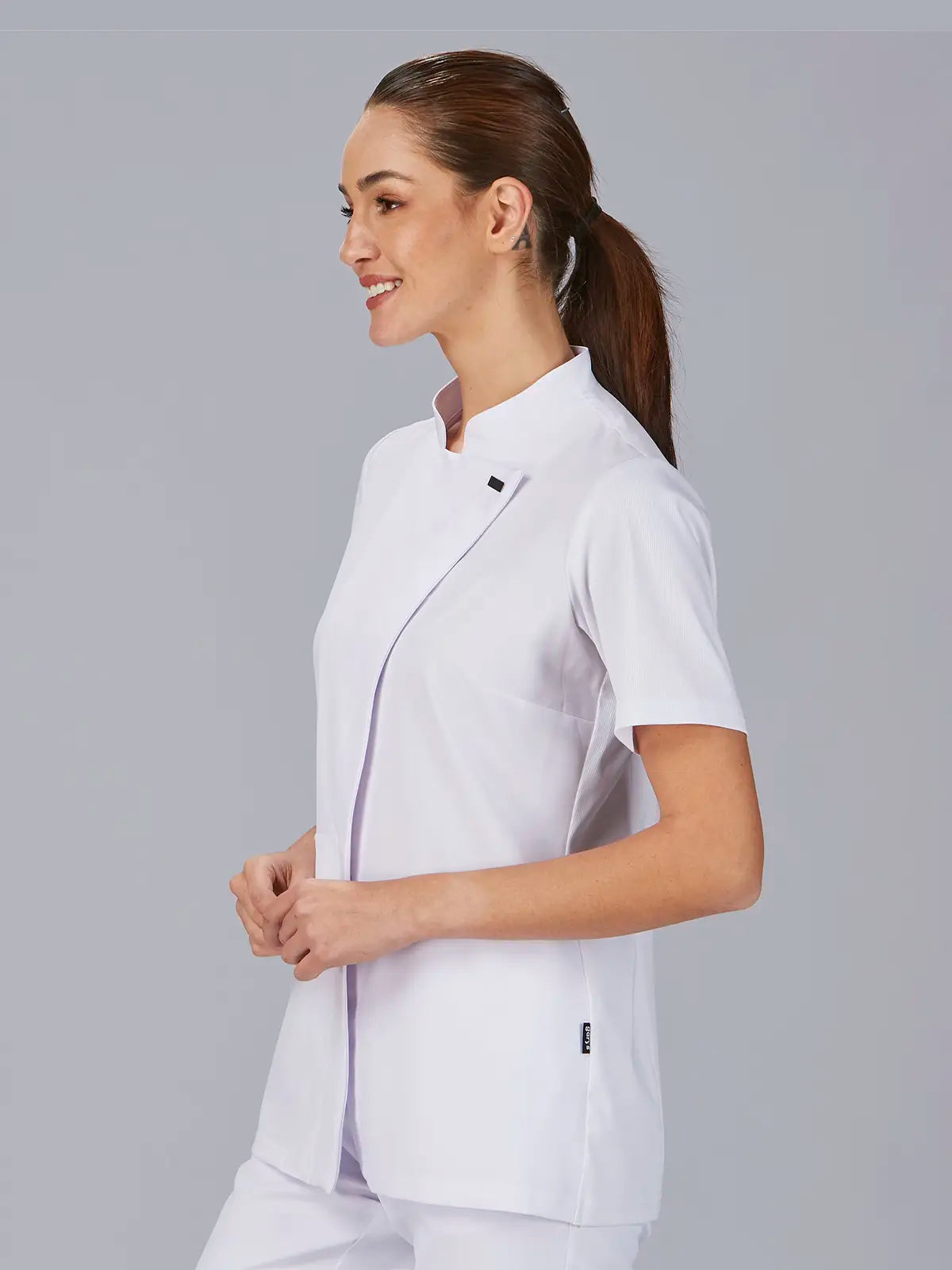 Blusa de mujer cuello mao manga canalé Gary's Della 600065