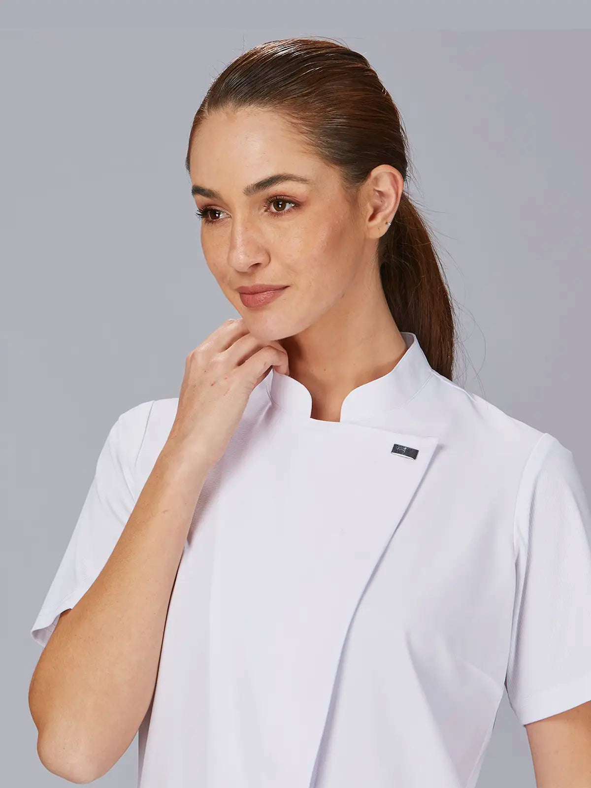 Blusa de mujer cuello mao manga canalé Gary's Della 600065