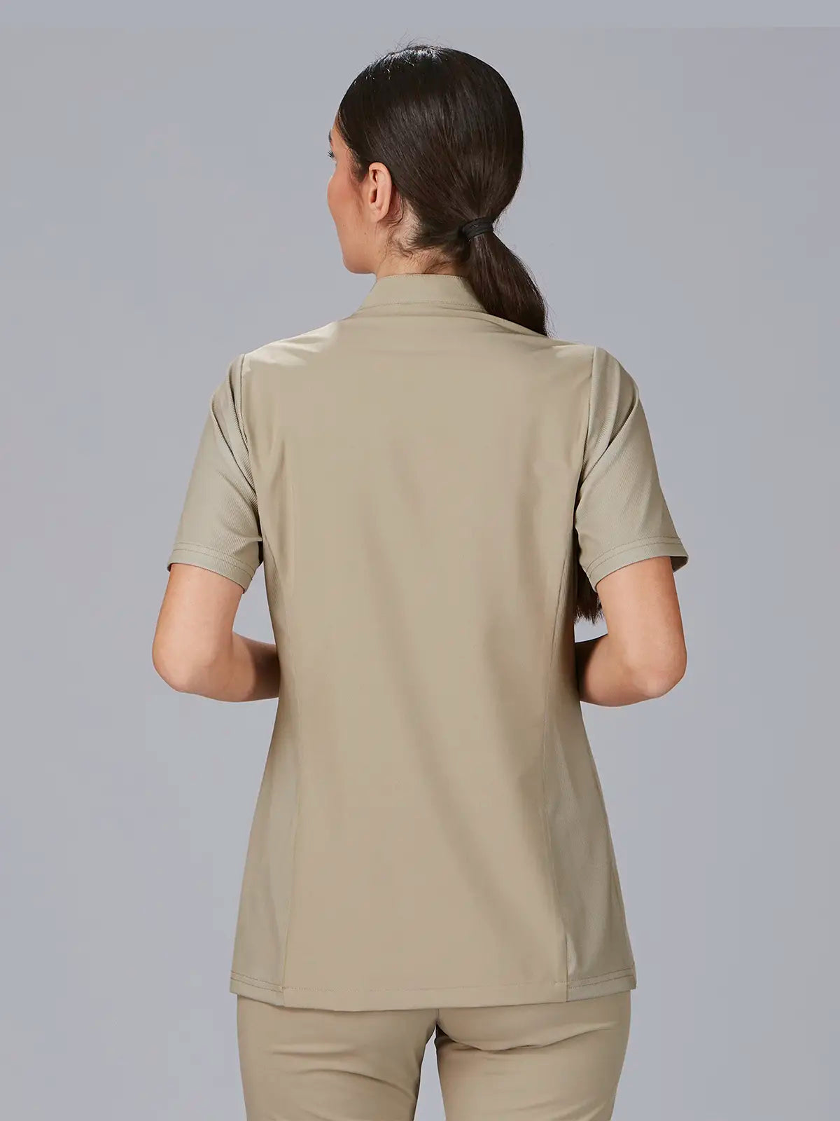 Blusa de mujer cuello mao manga canalé Gary's Della 600065