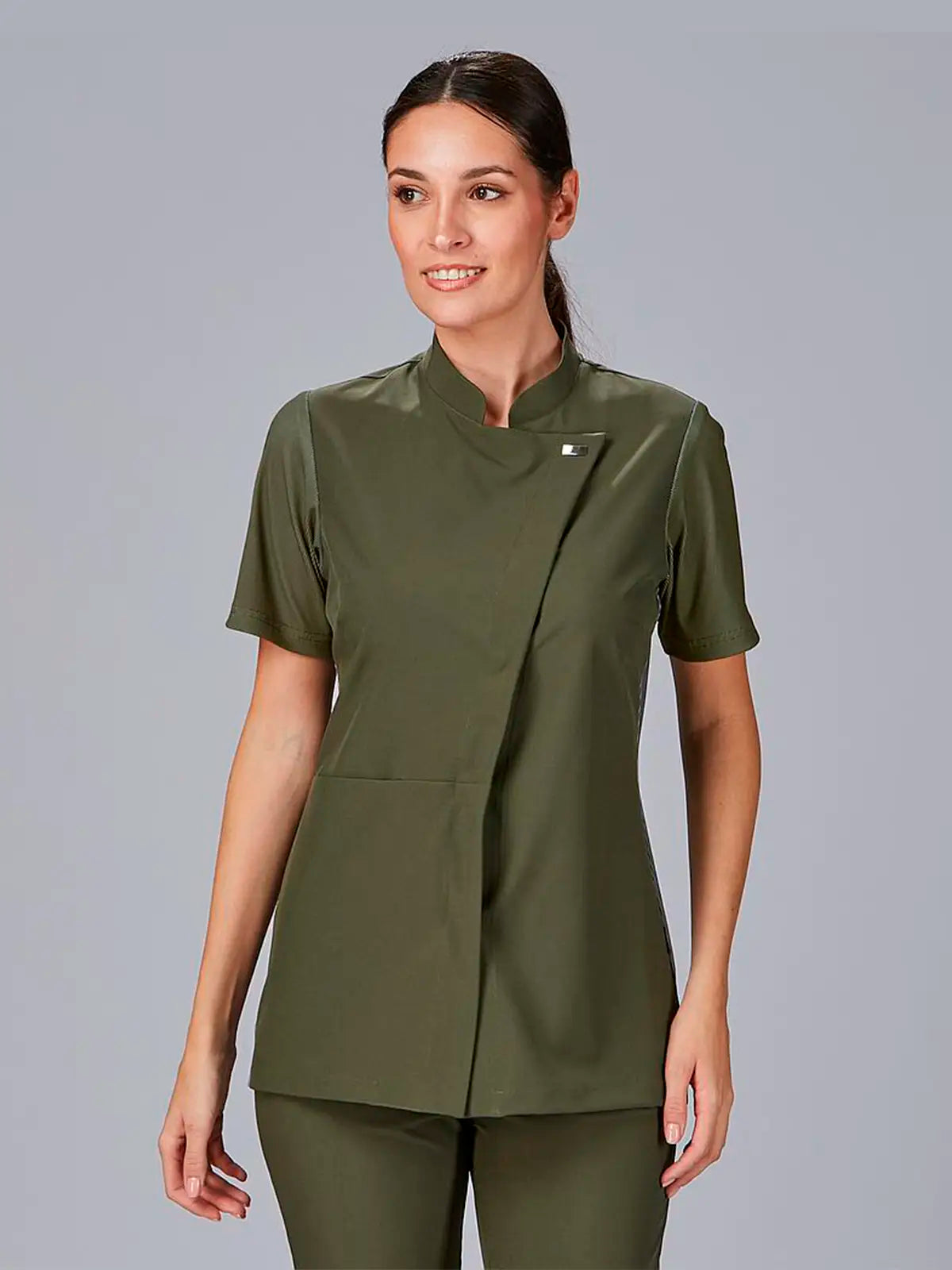 Blusa de mujer cuello mao manga canalé Gary's Della 600065