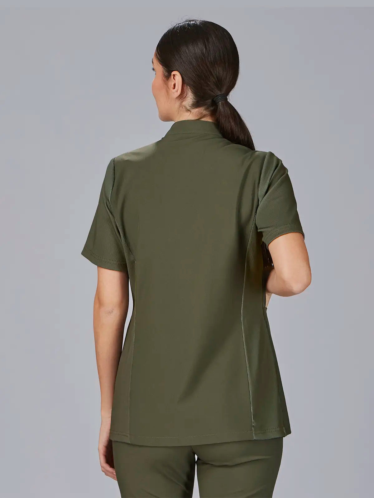 Blusa de mujer cuello mao manga canalé Gary's Della 600065