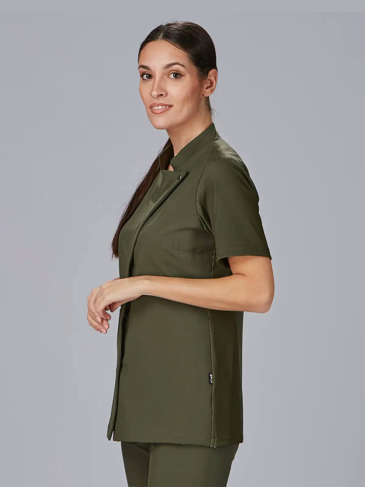Blusa de mujer cuello mao manga canalé Gary's Della 600065